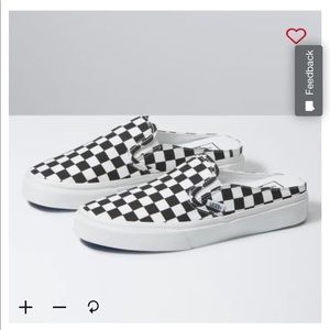 VANS CHECKERBOARD CLASSIC SLIP-ON MULE